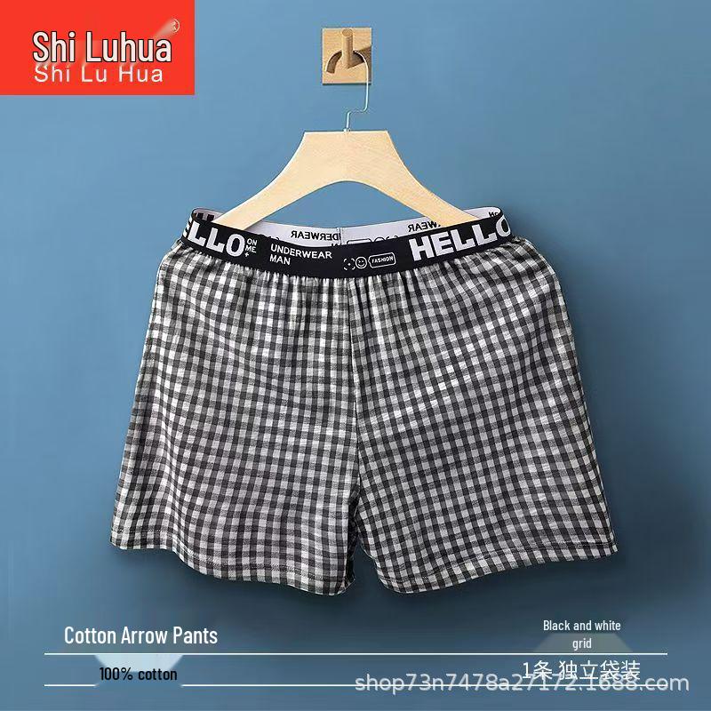 Plaid Home Men s Pure Cotton Boxer Briefs, Youth Summer Loose Shorts, Four-Corner Boys Underwear. XXL 36cm чорний
Plaid Home Men s Pure Cotton Boxer Briefs, Youth Summer Loose Shorts, Four-Corner Boys Underwear. XXL 36cm чорний