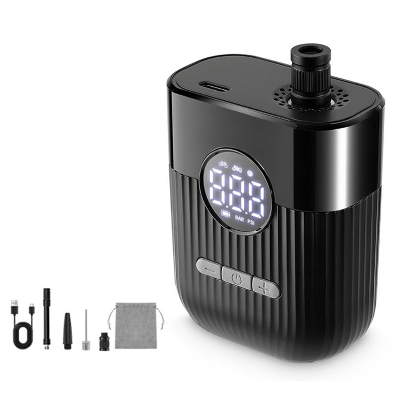 Compacts Rechargeable Air Pumps for Bicycles 150PSI Capacity Light Weight Plastic Construction Travel Cycling Essential чорний
Compacts Rechargeable Air Pumps for Bicycles 150PSI Capacity Light Weight Plastic Construction Travel Cycling Essential чорний