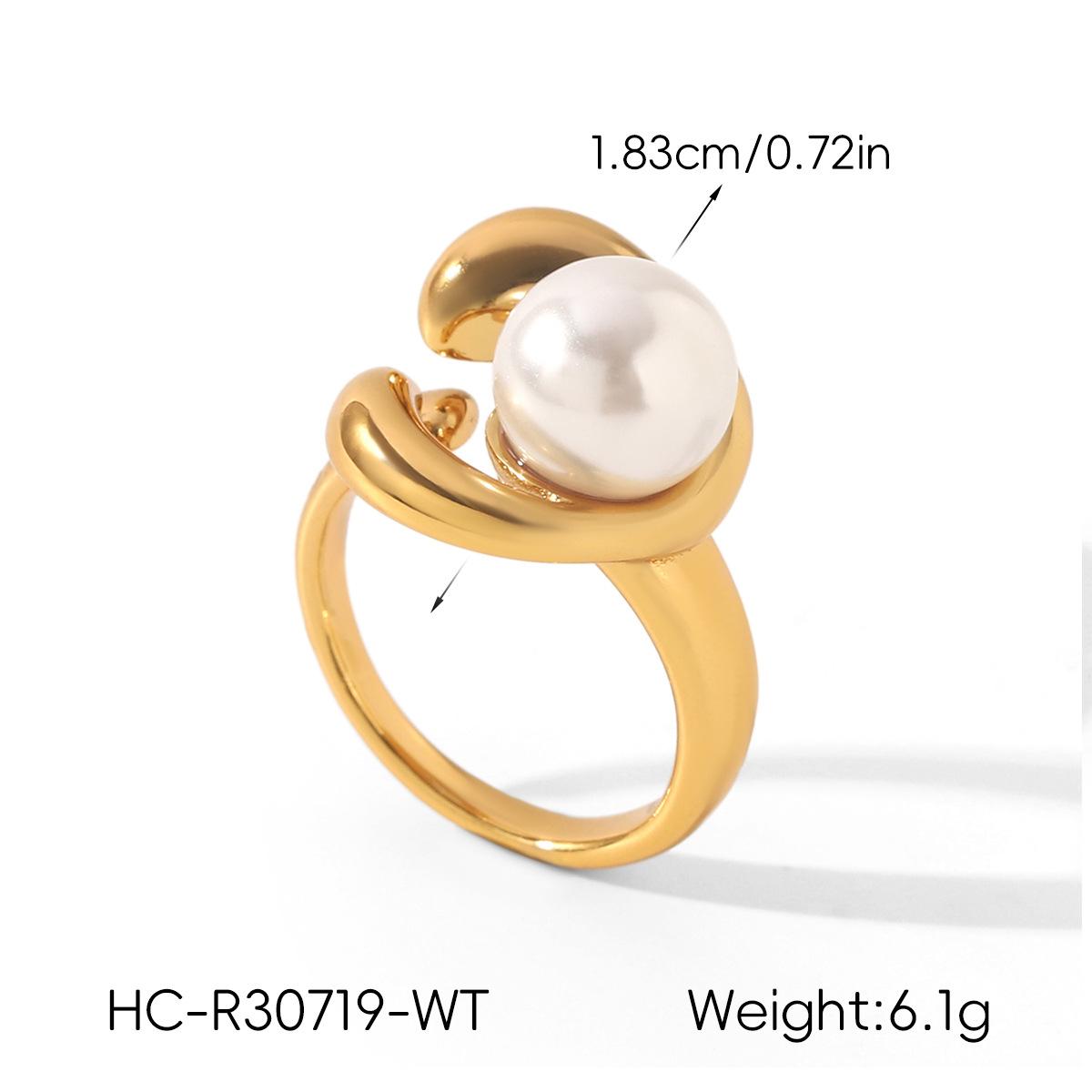 Stainless Steel Pearl Women s Ring 18K Gold Titanium Steel Non-fading Tiger Eye Ins Style Niche Ring білий
Stainless Steel Pearl Women s Ring 18K Gold Titanium Steel Non-fading Tiger Eye Ins Style Niche Ring білий