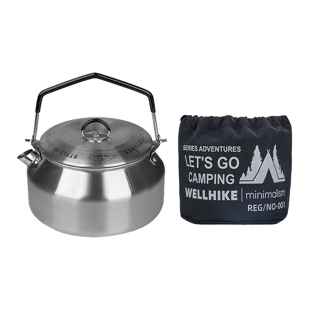 1 л походный чайник с ручкой из нержавеющей стали 304, легкий кофейник, туристическая посуда серебряный
1 л походный чайник с ручкой из нержавеющей стали 304, легкий кофейник, туристическая посуда серебряный
