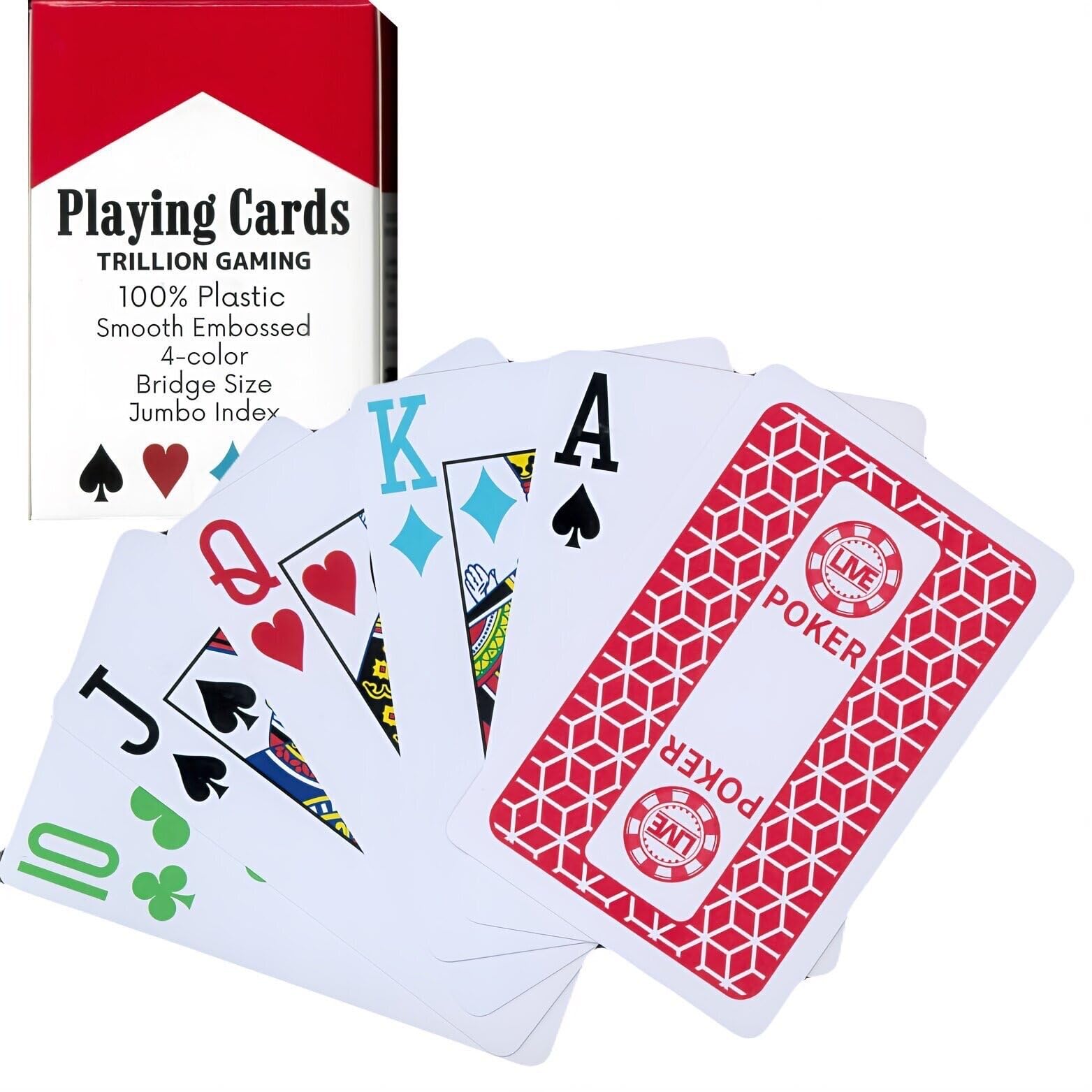 Trillion Gaming Marvel Red Poker Deck Playing Cards 4-Color Bridge Size with Hand Increase Gimmicks Jumbo Index
Trillion Gaming Marvel Red Poker Deck Playing Cards 4-Color Bridge Size with Hand Increase Gimmicks Jumbo Index