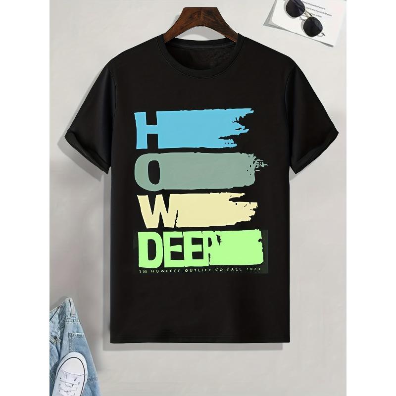 European Size Creative Patterns Print, Men s Graphic Design Crew Neck T-shirt, Casual Comfy Tees Tshirts For Summer, Men s Clothing Tops 4XL чорний
European Size Creative Patterns Print, Men s Graphic Design Crew Neck T-shirt, Casual Comfy Tees Tshirts For Summer, Men s Clothing Tops 4XL чорний