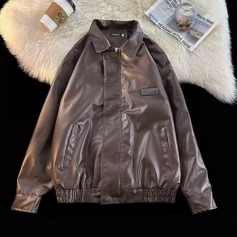 American Handsome PU Leather Jacket - Men s Trendy Autumn Hip Hop Motorcycle & Baseball Style 2XL коричневий
American Handsome PU Leather Jacket - Men s Trendy Autumn Hip Hop Motorcycle & Baseball Style 2XL коричневий