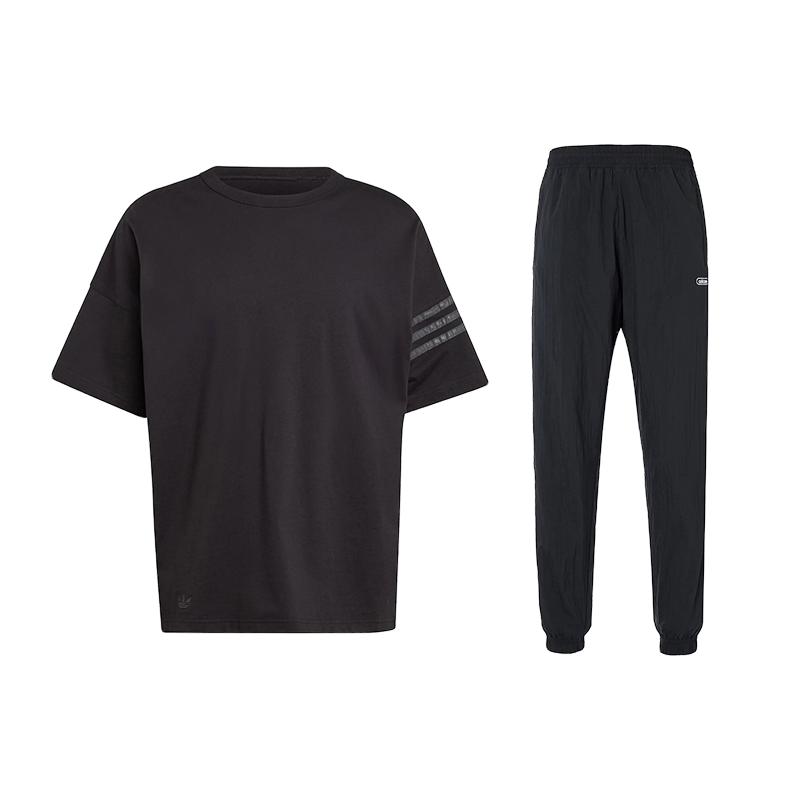 Adidas Fashionable Comfortable Crew Neck Pullover Short Sleeve Long Pants Casual Sports Suit Men suit Black IR9452+GN3819 S 
Adidas Fashionable Comfortable Crew Neck Pullover Short Sleeve Long Pants Casual Sports Suit Men suit Black IR9452+GN3819 S