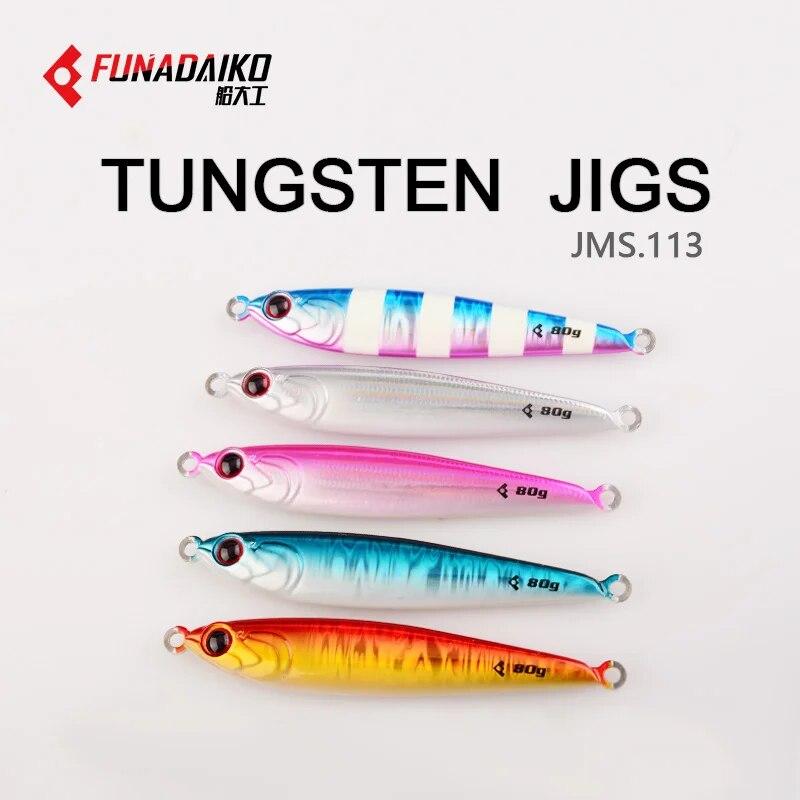 FUNADAIKO 2023 Tungsten New Slow Metal Jigging Lures 30g 40g 60g 80g 100g 120g Світлова рибальська наживка Джиг Морська приманка 30g
FUNADAIKO 2023 Tungsten New Slow Metal Jigging Lures 30g 40g 60g 80g 100g 120g Світлова рибальська наживка Джиг Морська приманка 30g