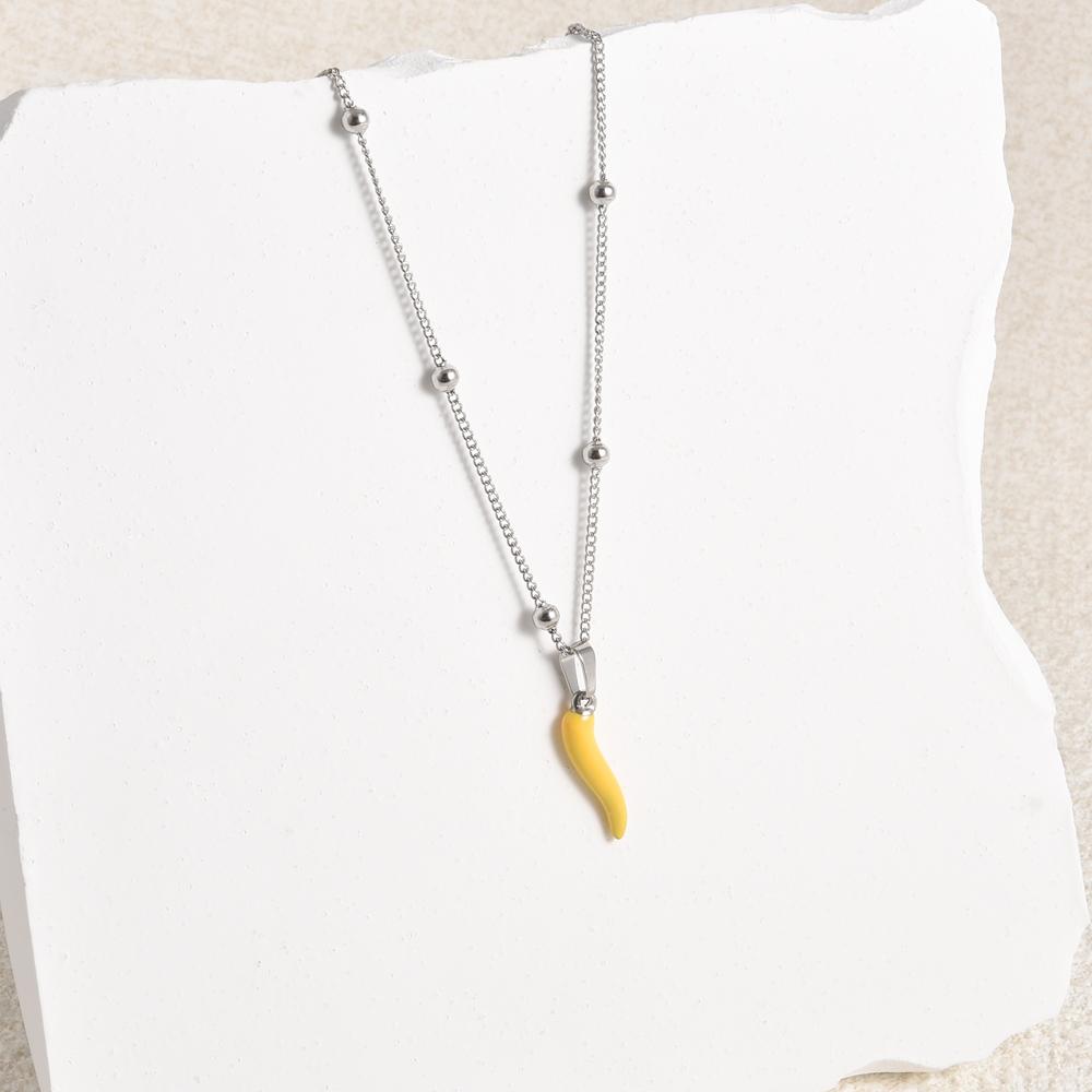 1Pc Stainless Steel Vintage Lucky Horn Cornicello Pepper Pendant Necklaces Gothic Italian Chilli Aesthetic Collares Jewelry
1Pc Stainless Steel Vintage Lucky Horn Cornicello Pepper Pendant Necklaces Gothic Italian Chilli Aesthetic Collares Jewelry