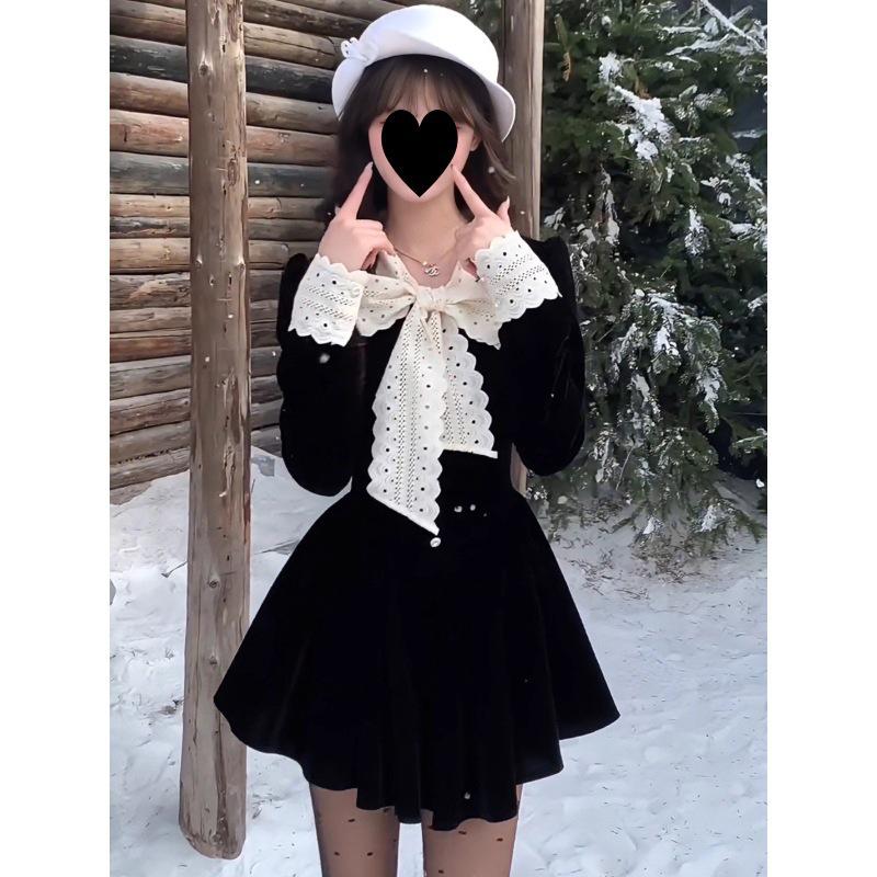 Elegant Autumn/Winter Bow Waist Little Black Dress - Short Skirt for Birthday & Evening L
Elegant Autumn/Winter Bow Waist Little Black Dress - Short Skirt for Birthday & Evening L