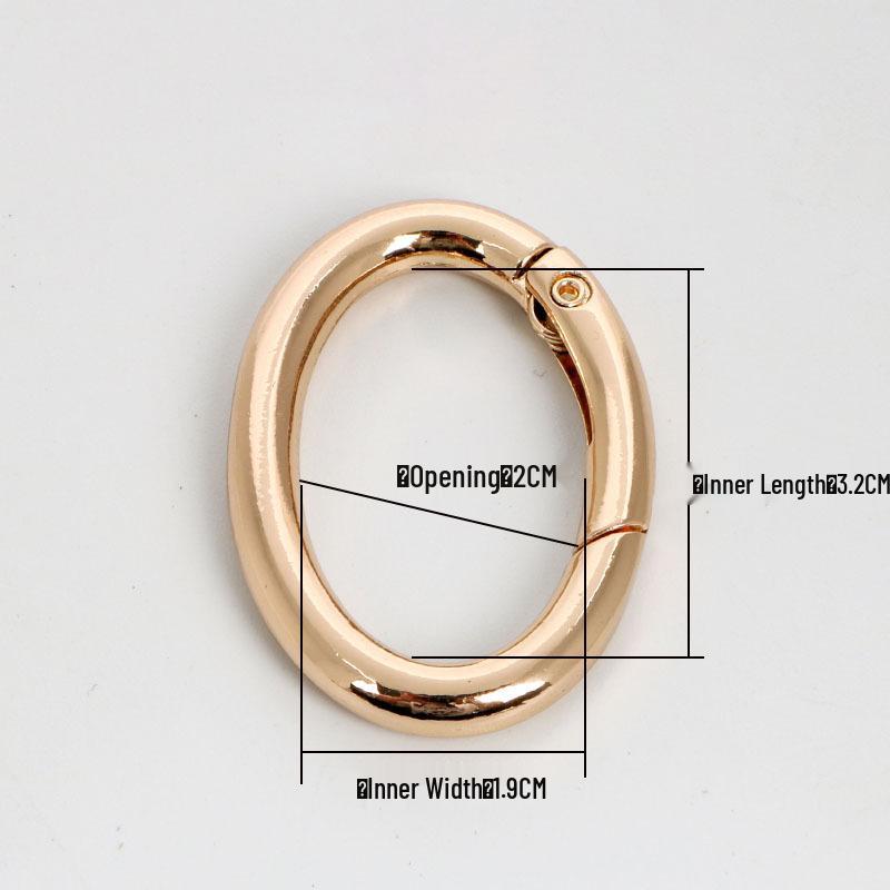 Metal Round Single Ring Buckle Hook Keychain - Bags & Luggage Accessories Negotiable for Bulk
Metal Round Single Ring Buckle Hook Keychain - Bags & Luggage Accessories Negotiable for Bulk