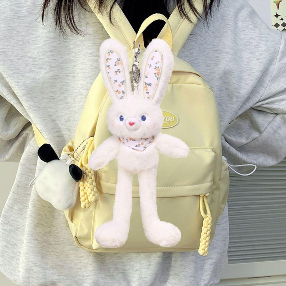 Pulling Ears Bunny Dolls Pendant Floral Car Keyring Kawaii Plush Rabbit Keyring Student білий
Pulling Ears Bunny Dolls Pendant Floral Car Keyring Kawaii Plush Rabbit Keyring Student білий