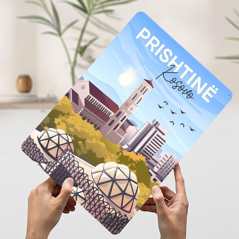 Prishtin Kosovo Travel Poster Customized Wall Art Vintage Metal Signs Retro Tin Plaque for Man Cave Wand Deko Office Decor 7.9x11.8In(20x30cm)
Prishtin Kosovo Travel Poster Customized Wall Art Vintage Metal Signs Retro Tin Plaque for Man Cave Wand Deko Office Decor 7.9x11.8In(20x30cm)
