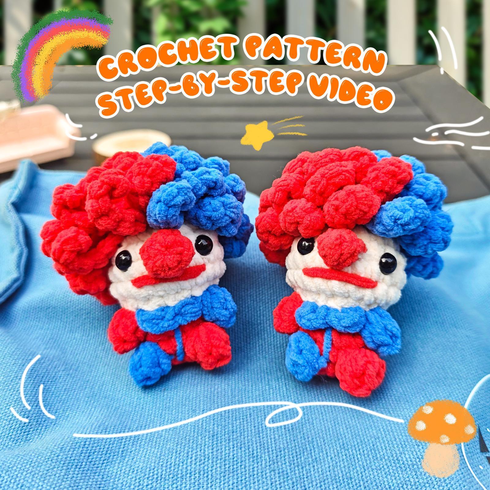 Creative Color Matching Clown Doll Series Crochet Doll Material Package Handmade Crochet Gift
Creative Color Matching Clown Doll Series Crochet Doll Material Package Handmade Crochet Gift