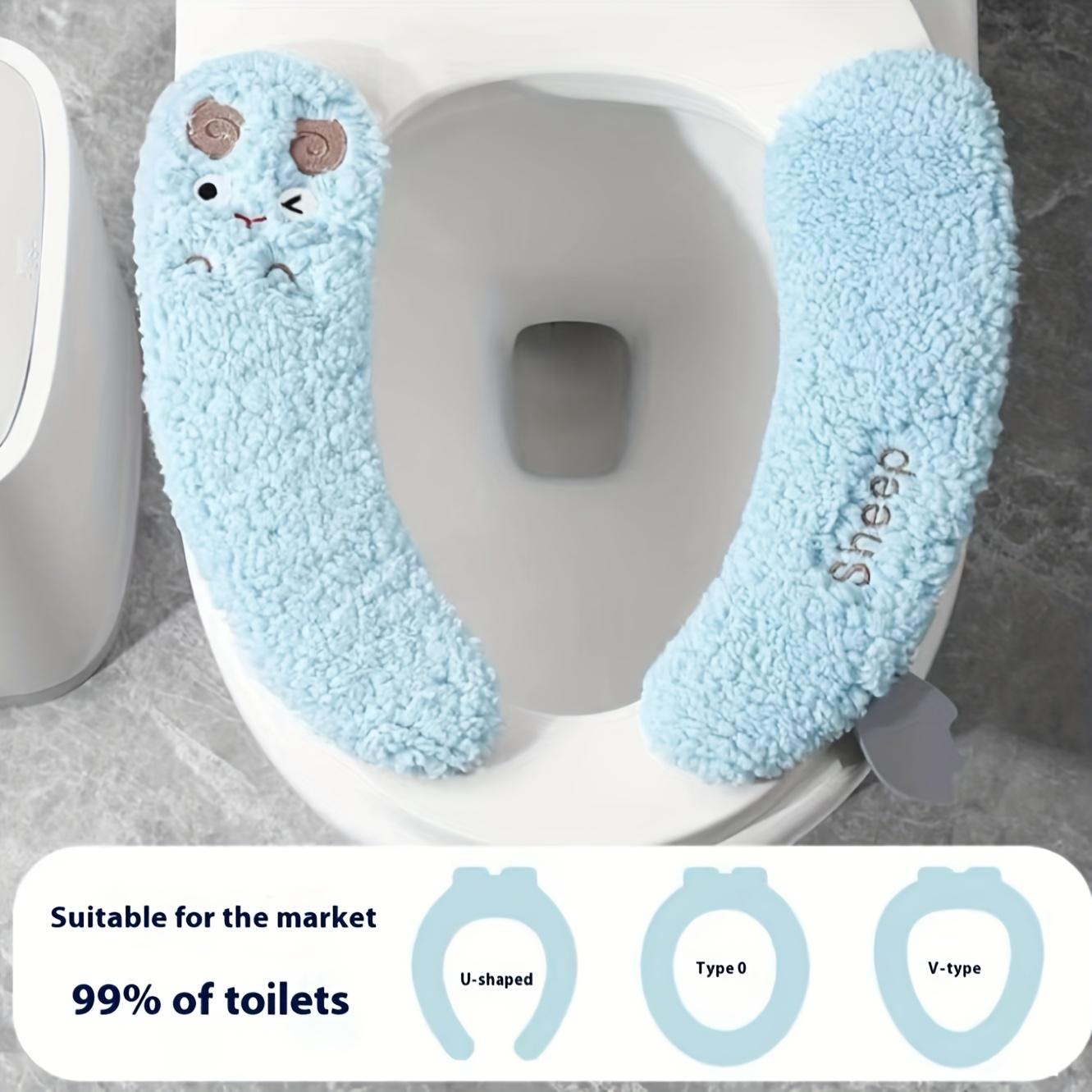 Plush Thickened Aseptic Toilet Seat Covers - 1 Pair, Adhesive, Warm & Soft for All Seasons, Hand-Washable Polyester білий
Plush Thickened Aseptic Toilet Seat Covers - 1 Pair, Adhesive, Warm & Soft for All Seasons, Hand-Washable Polyester білий