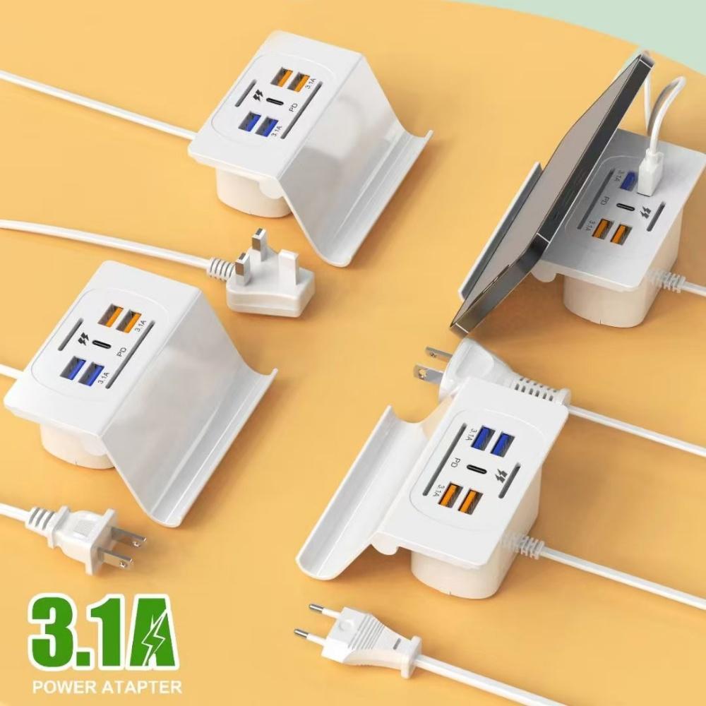 New 3.1A 6USB Multi-Port-Function Desktop Stand Mobile Phone Charger Fast Charging Socket Charging US/EU/UK Plug EU Plug білий
New 3.1A 6USB Multi-Port-Function Desktop Stand Mobile Phone Charger Fast Charging Socket Charging US/EU/UK Plug EU Plug білий