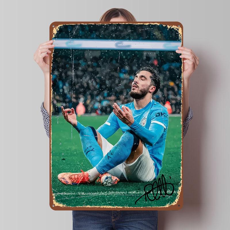 Soccer Player in Meditative Pose Tinplate Poster Customized Wall Art Vintage Metal Signs Retro Tin Plaque for Office Decor Room 7.9x11.8In(20x30cm)
Soccer Player in Meditative Pose Tinplate Poster Customized Wall Art Vintage Metal Signs Retro Tin Plaque for Office Decor Room 7.9x11.8In(20x30cm)