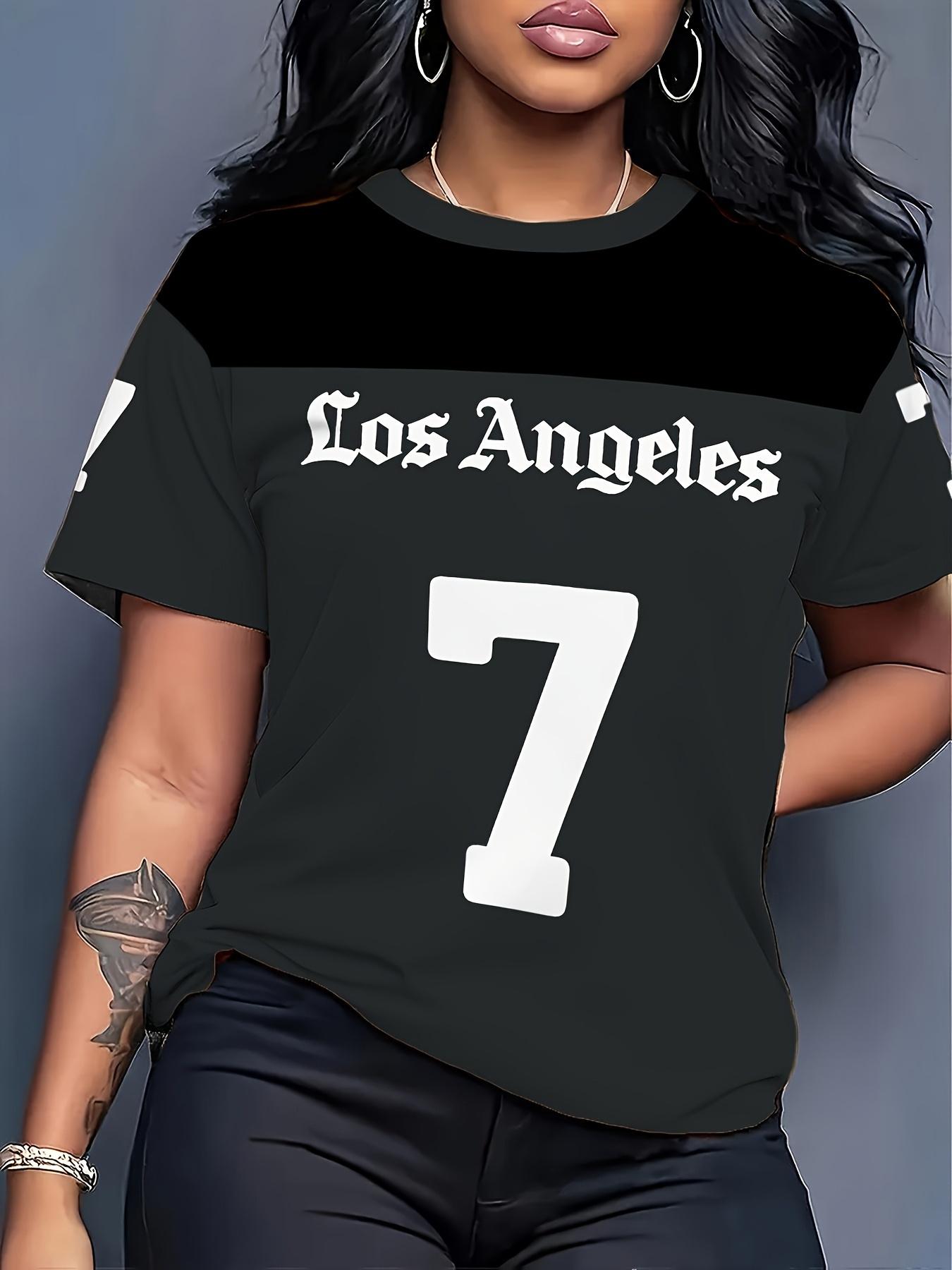 Casual Summer Crew Neck Top for Women Featuring a Black And Gray Los Angeles 7 Print. Perfect for Workouts Or Parties 3XL дубильная кора
Casual Summer Crew Neck Top for Women Featuring a Black And Gray Los Angeles 7 Print. Perfect for Workouts Or Parties 3XL дубильная кора