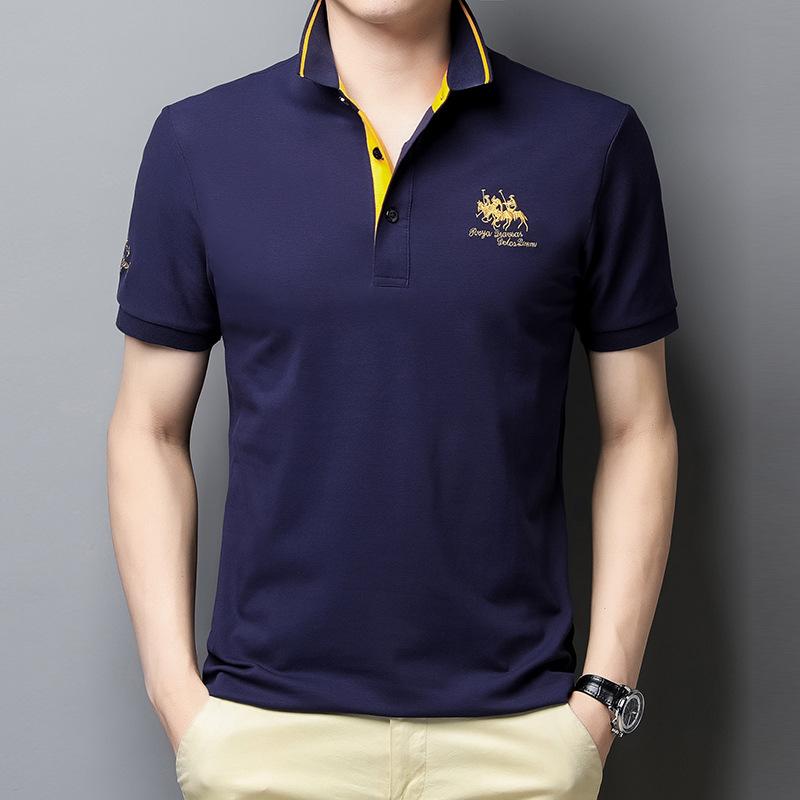 Летняя мужская футболка с короткими рукавами, рубашка поло с лацканами, мужская корейская версия, повседневная тонкая футболка с половиной рукава XXXXXL
Летняя мужская футболка с короткими рукавами, рубашка поло с лацканами, мужская корейская версия, повседневная тонкая футболка с половиной рукава XXXXXL