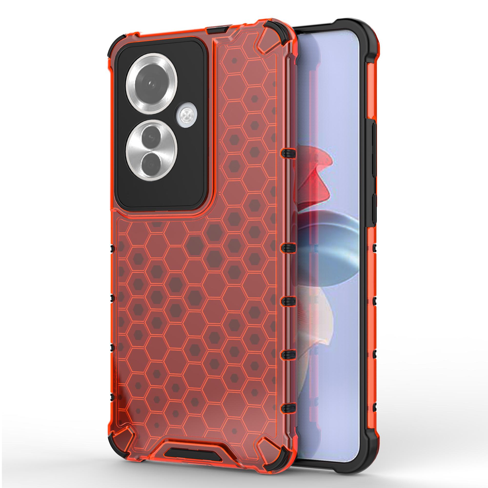For Oppo Reno11 F 5G Phone Cover Honeycomb Design Shock-Absorbent Back Case Red
For Oppo Reno11 F 5G Phone Cover Honeycomb Design Shock-Absorbent Back Case Red