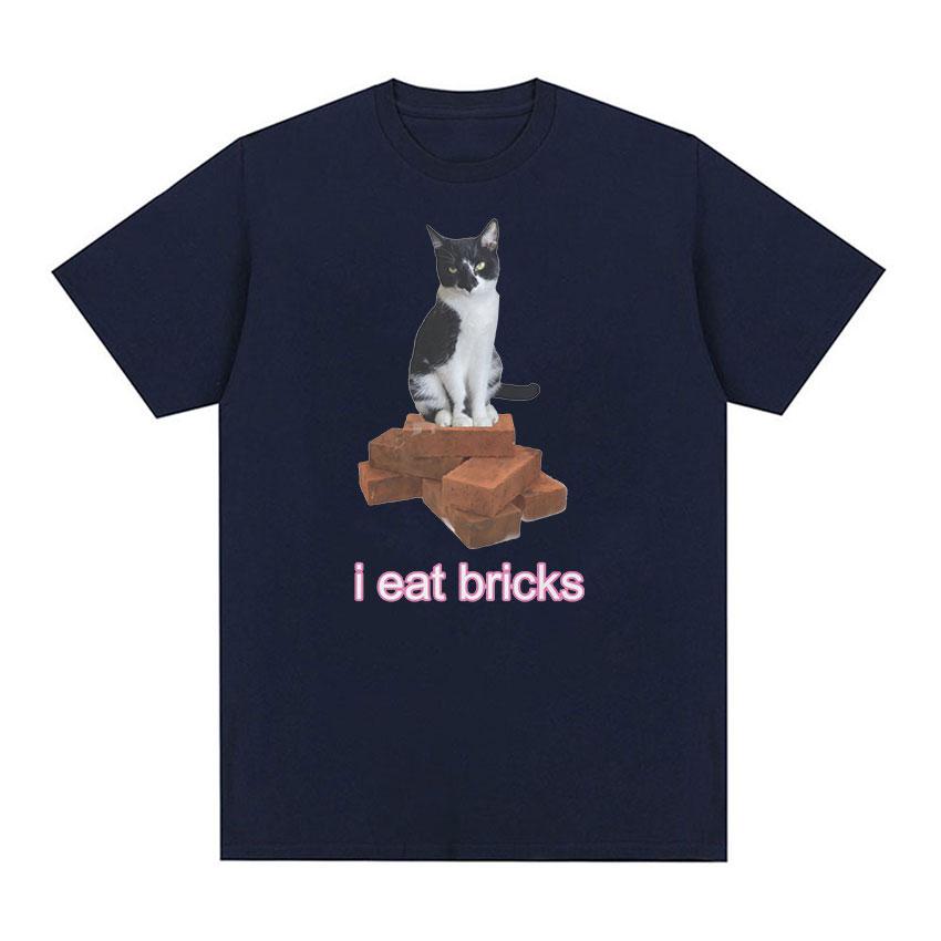 Футболка I Eat Bricks Cute Cat Meme, мужская и женская модная повседневная футболка с коротким рукавом, удобные хлопковые футболки большого размера высокого качества
Футболка I Eat Bricks Cute Cat Meme, мужская и женская модная повседневная футболка с коротким рукавом, удобные хлопковые футболки большого размера высокого качества