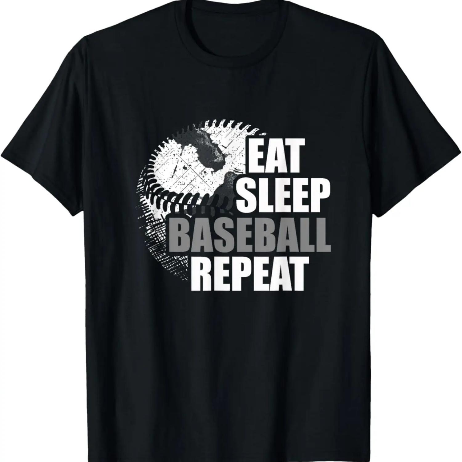 Eat Sleep Baseball Repeat Baseball Apparel - Funny Baseball T-Shirt XXXXXL чорний
Eat Sleep Baseball Repeat Baseball Apparel - Funny Baseball T-Shirt XXXXXL чорний