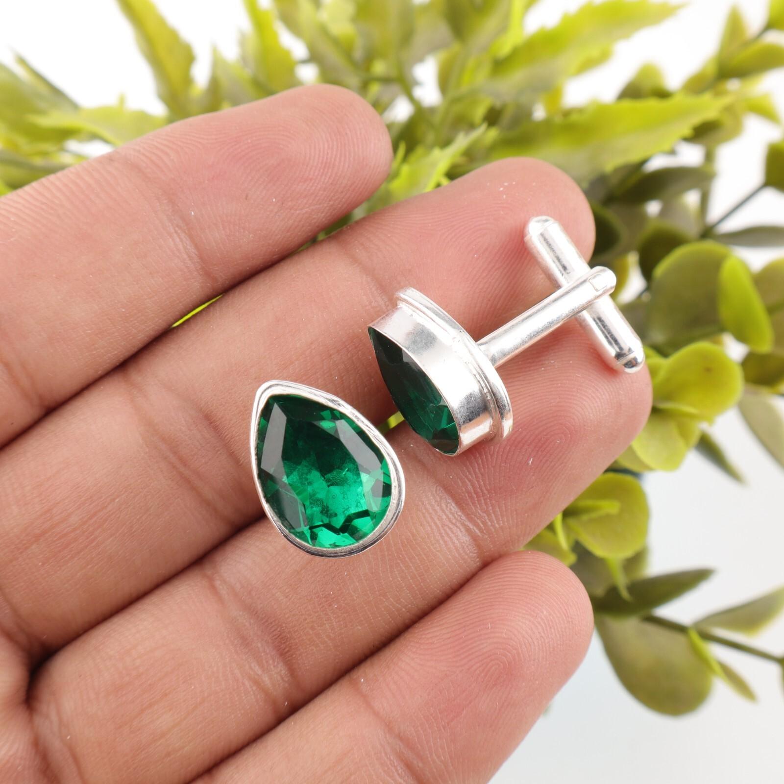 Chrome Diopside Gemstone 925 Sterling Silver Handmade Cufflinks 0.66 Men s Gift CL-6-6
Chrome Diopside Gemstone 925 Sterling Silver Handmade Cufflinks 0.66 Men s Gift CL-6-6