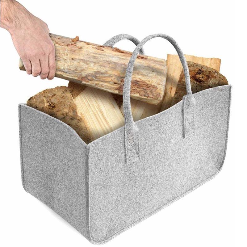 Felt Firewood Storage and Transport Bag Contact for Bulk світло-сірий колір
Felt Firewood Storage and Transport Bag Contact for Bulk світло-сірий колір