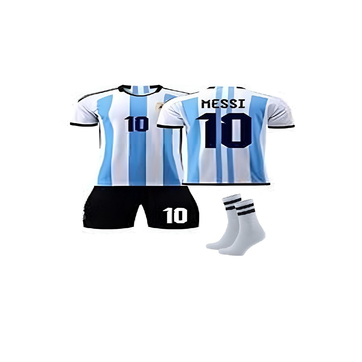 Argentina National Team Kids Messi Jersey 22/23 Season 3/set 
Argentina National Team Kids Messi Jersey 22/23 Season 3/set