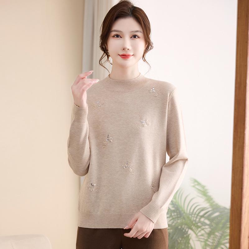 Mom s Autumn Knit Half-High Collar Cardigan for Middle-Aged Women - Stylish Layered Sweater for Fall & Winter 3XL (145-160 jin) бежевый
Mom s Autumn Knit Half-High Collar Cardigan for Middle-Aged Women - Stylish Layered Sweater for Fall & Winter 3XL (145-160 jin) бежевый