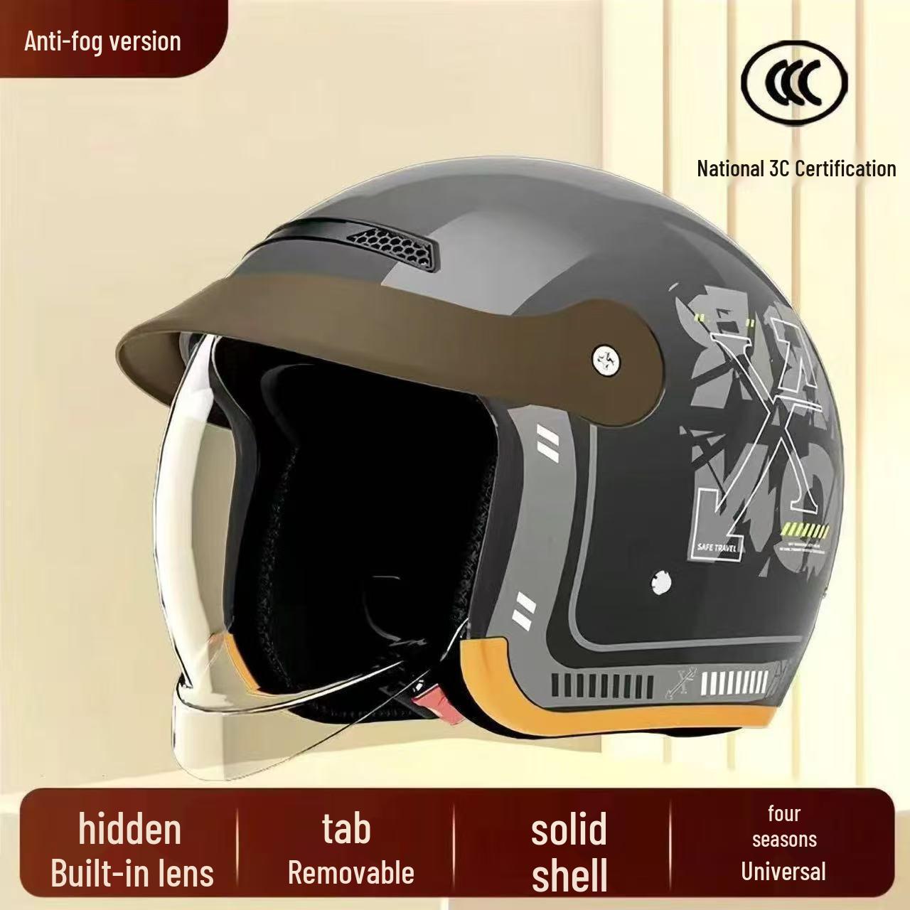 Unisex All-Season 3C Certified Electric Vehicle Helmet - Anti-Fog, Warm Winter Half Helmet
Unisex All-Season 3C Certified Electric Vehicle Helmet - Anti-Fog, Warm Winter Half Helmet
