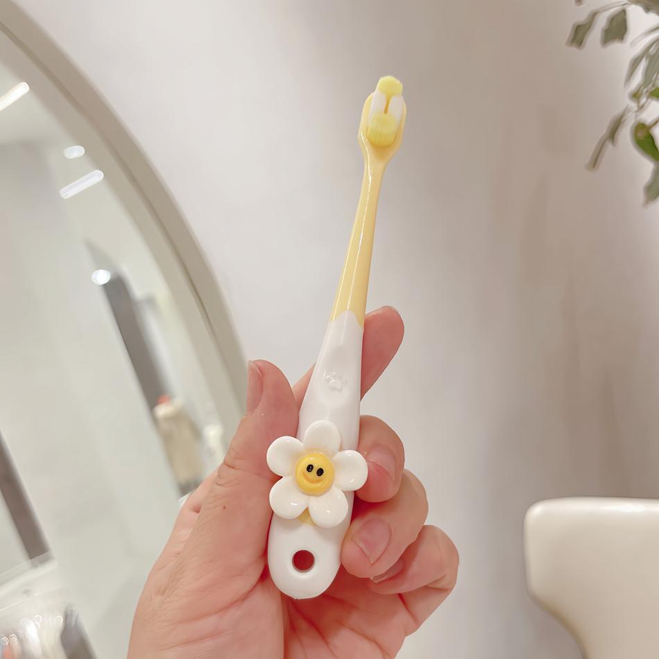 1 Cartoon Fruit Themed Toothbrush | Soft Microfiber Bristles, Gentle on Gums, Easy-Grip Handle, Ideal for Oral Care and Birthday Gifts Smiling Flowers
1 Cartoon Fruit Themed Toothbrush | Soft Microfiber Bristles, Gentle on Gums, Easy-Grip Handle, Ideal for Oral Care and Birthday Gifts Smiling Flowers