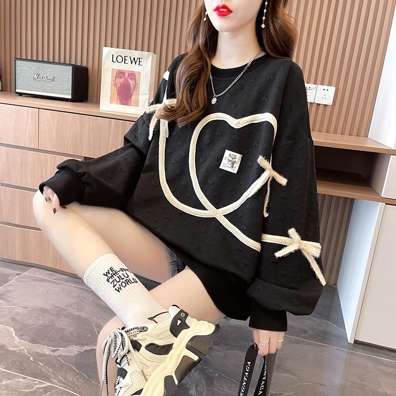 Women Fashion Niche Design Heart Pattern Casual Sweatshirt M
Women Fashion Niche Design Heart Pattern Casual Sweatshirt M