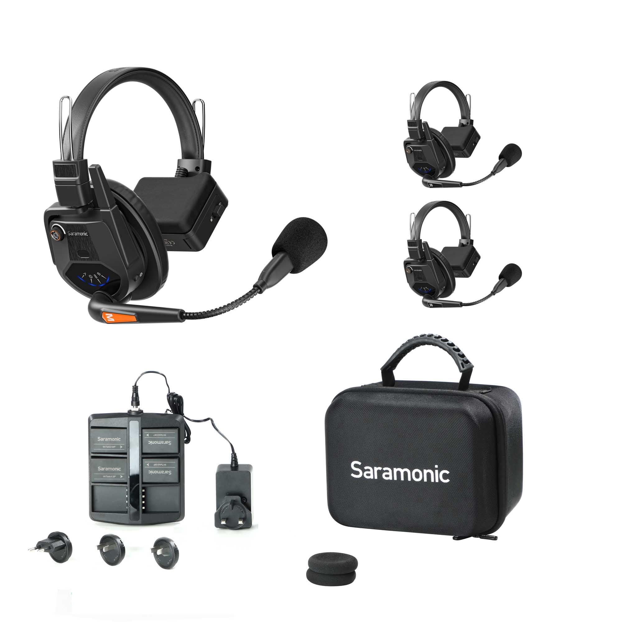 Saramonic 1.9GHz Full Duplex Wireless Intercom System WiTalk9 Single Ear Headset (for 2 PeopleWith Case)
Saramonic 1.9GHz Full Duplex Wireless Intercom System WiTalk9 Single Ear Headset (for 2 PeopleWith Case)
