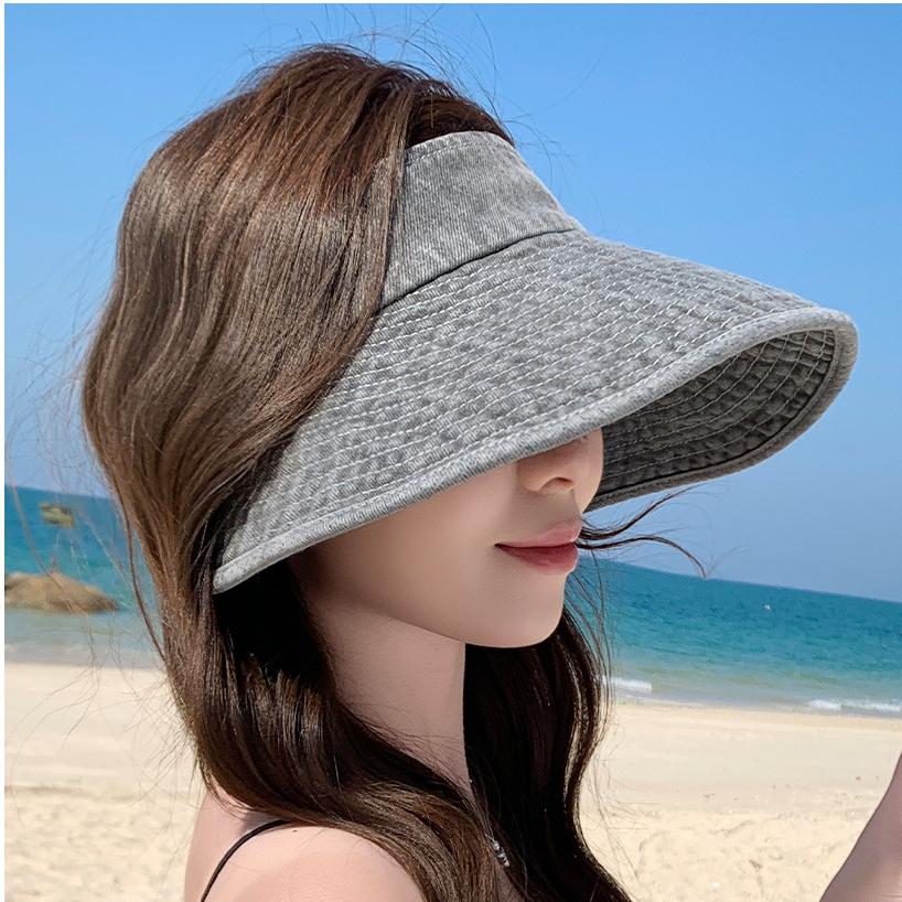 Women s Niche Luxury Washed Denim Sun Visor Fashion Wide Brim Sun Hat Trendy Casual Outdoor Sun Cap M серый
Women s Niche Luxury Washed Denim Sun Visor Fashion Wide Brim Sun Hat Trendy Casual Outdoor Sun Cap M серый