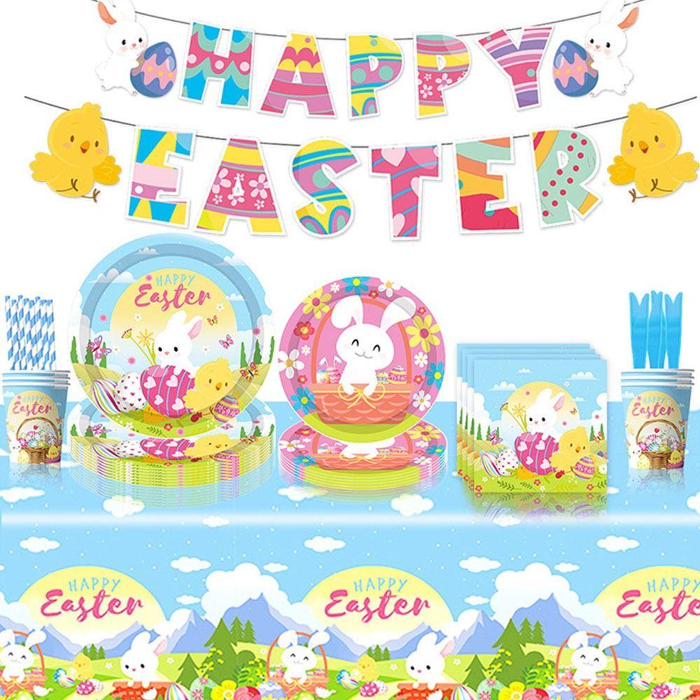 Plates Napkins Banner Cup Balloon Party Tableware Set Happy Easter Supplies Birthday Party
Plates Napkins Banner Cup Balloon Party Tableware Set Happy Easter Supplies Birthday Party