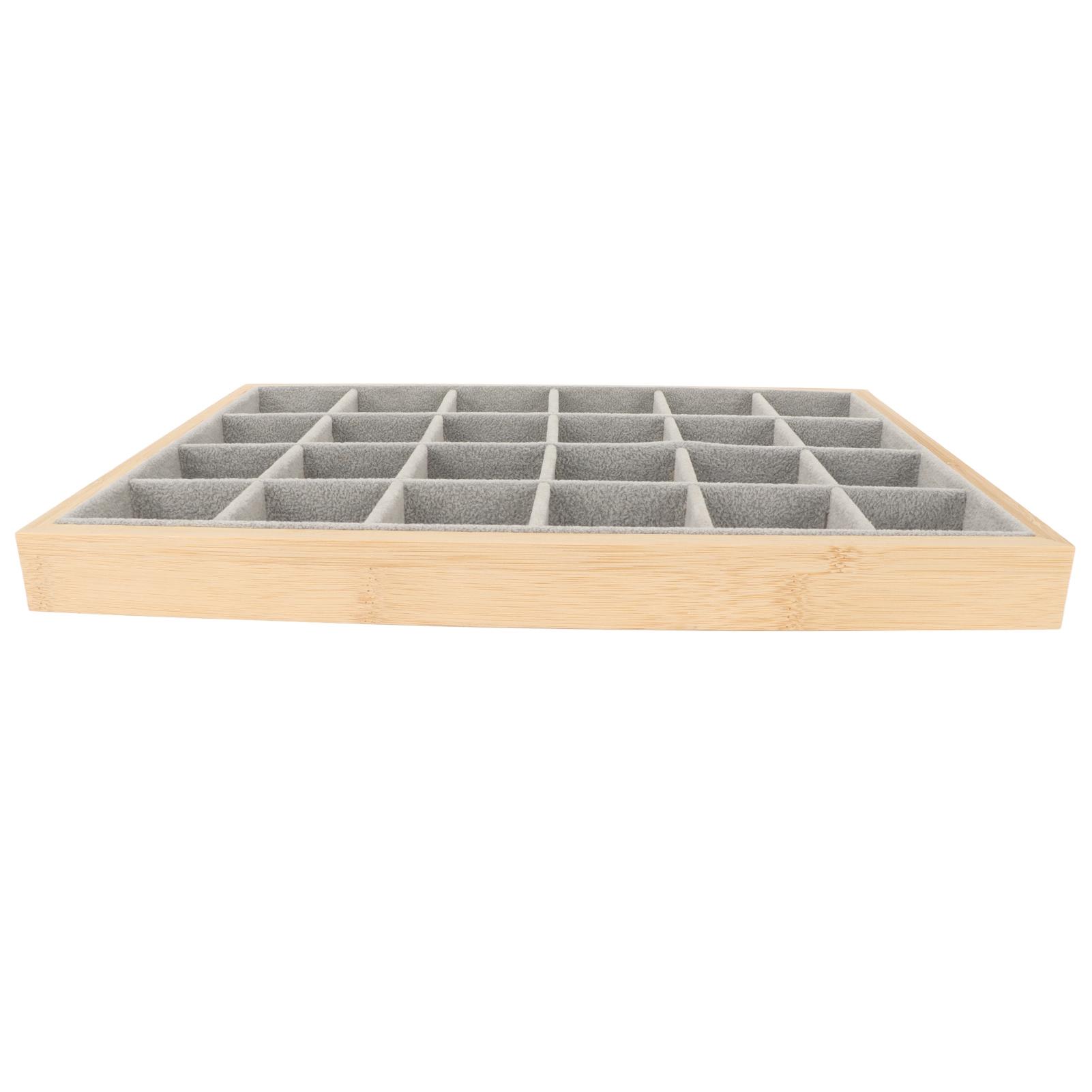 Jewelry Storage Display Trays Multipurpose 24 Grids Jewelry Tray for Ring Earring Bangle Bracelet Necklace Gray
Jewelry Storage Display Trays Multipurpose 24 Grids Jewelry Tray for Ring Earring Bangle Bracelet Necklace Gray