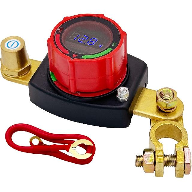 Ampper Top Post Battery Disconnect Switch 12V - 48V, Marine Battery Switch Disconnect Power Cut Shut Off for Car, RV and Boat (Negative, On/Off) Top Post
Ampper Top Post Battery Disconnect Switch 12V - 48V, Marine Battery Switch Disconnect Power Cut Shut Off for Car, RV and Boat (Negative, On/Off) Top Post
