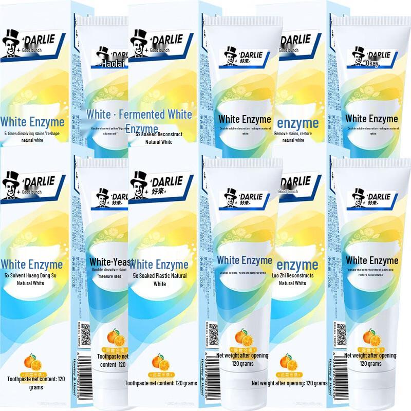 Darlie White Enzyme Toothpaste, Golden Orange Flavor
Darlie White Enzyme Toothpaste, Golden Orange Flavor