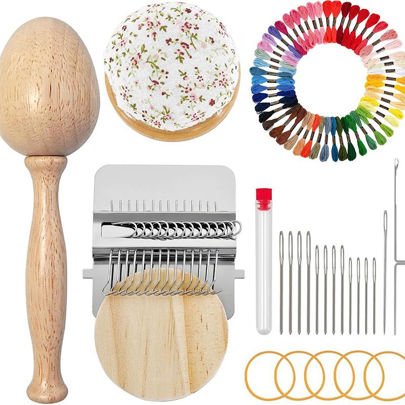 Mini Darning Loom,Mushroom Knit Patch Kit With 14 Hooks Small Weaving Loom 14 Pcs Large Eye Needles 50 Color Threads as the picture
Mini Darning Loom,Mushroom Knit Patch Kit With 14 Hooks Small Weaving Loom 14 Pcs Large Eye Needles 50 Color Threads as the picture