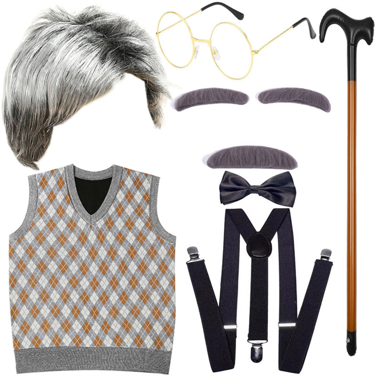 Children s Performance Waistcoat Wig COS Old Man Dress Up Clothes Props Waistcoat Eight Sets 160 помаранчевий
Children s Performance Waistcoat Wig COS Old Man Dress Up Clothes Props Waistcoat Eight Sets 160 помаранчевий