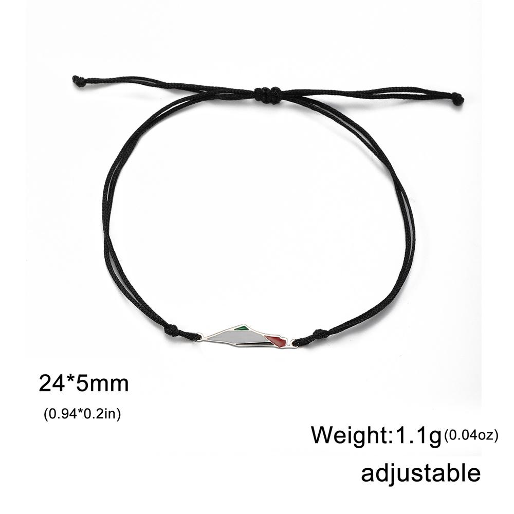 My Shape Palestine Map Flag Bracelets Red Black Braid String Rope Stainless Steel Charms Country Geography Map Bangle Jewelry Adjustable
My Shape Palestine Map Flag Bracelets Red Black Braid String Rope Stainless Steel Charms Country Geography Map Bangle Jewelry Adjustable