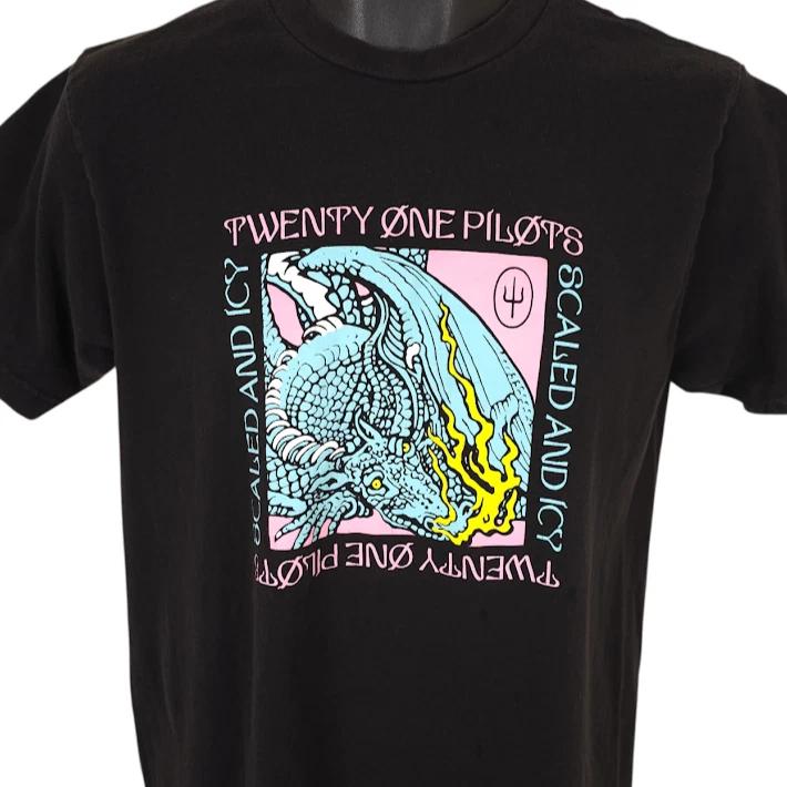 Twenty One Pilots 100% Cotton T-shirt Mens Tees Top Mens Size Medium Black Scaled And Icy Album Art 2XL
Twenty One Pilots 100% Cotton T-shirt Mens Tees Top Mens Size Medium Black Scaled And Icy Album Art 2XL