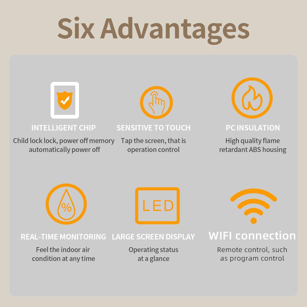 WiFi Smart Thermostat 16A Электрический контроллер отопления LED сенсорный экран пол домашний регулятор температуры с пультом дистанционного управления APP AV 85-250V белый
WiFi Smart Thermostat 16A Электрический контроллер отопления LED сенсорный экран пол домашний регулятор температуры с пультом дистанционного управления APP AV 85-250V белый