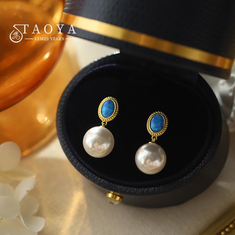 2026 New Design French Elegant Blue Enamel Pearl Pendant Earrings for Women s or Gilr‘s Fashion Jewelry Party Luxury Accessories
2026 New Design French Elegant Blue Enamel Pearl Pendant Earrings for Women s or Gilr‘s Fashion Jewelry Party Luxury Accessories
