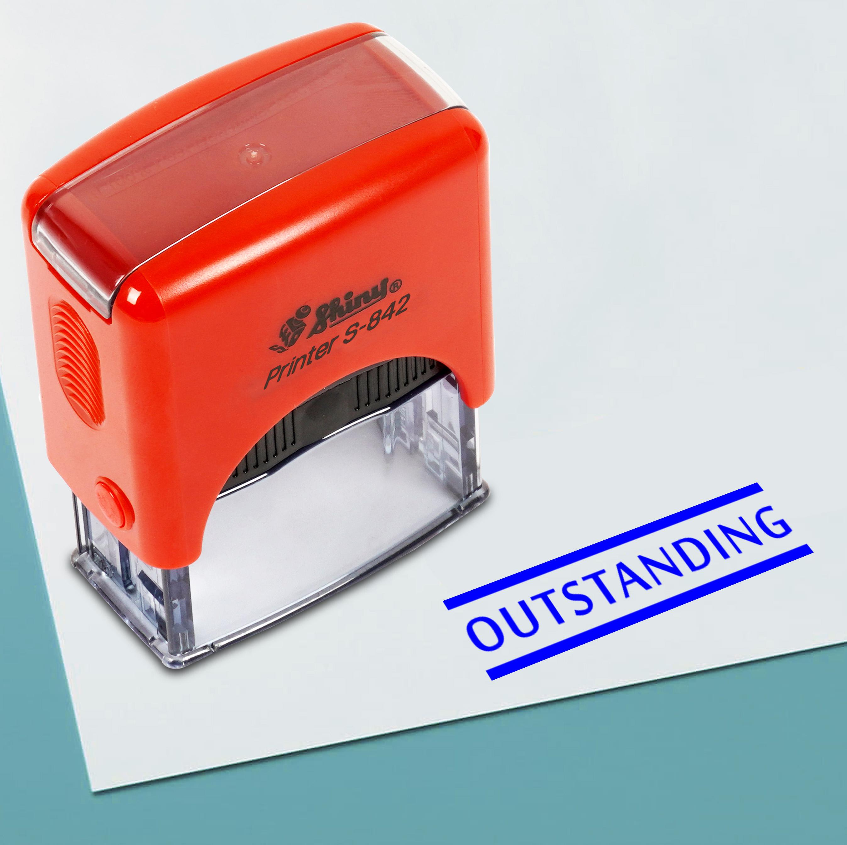 Printtoo Outstanding Self Inking Rubber Stamp Pre,Inked Office Stamp, Home Office Business Stationery, 38 x 14 mm, Blue-38 x 14 mm синій
Printtoo Outstanding Self Inking Rubber Stamp Pre,Inked Office Stamp, Home Office Business Stationery, 38 x 14 mm, Blue-38 x 14 mm синій