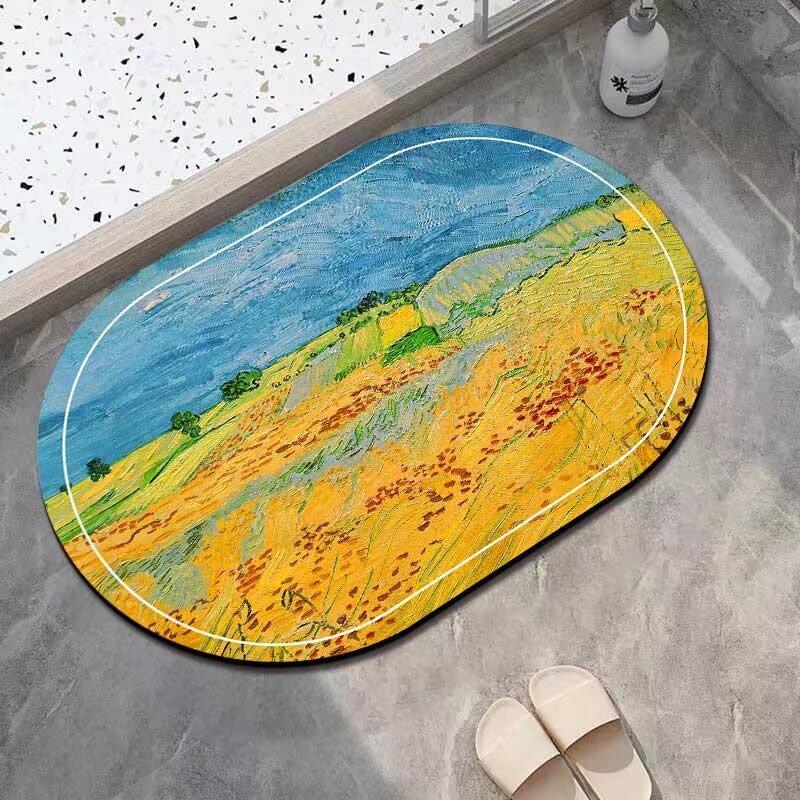 Toilet floor mat household soft diatom mud bathroom non-slip foot mat bathroom toilet door absorbent quick-drying door mat 40x60cm15.7x23.6in
Toilet floor mat household soft diatom mud bathroom non-slip foot mat bathroom toilet door absorbent quick-drying door mat 40x60cm15.7x23.6in