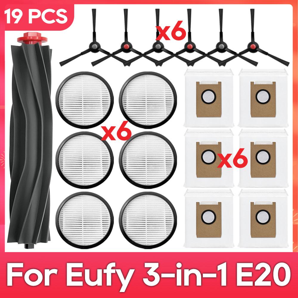Fit For ( Eufy 3-in-1 E20 ) Main Side Brush Filter Dust Bag Parts Accessories Robot Vacuum Cleaner Kit
Fit For ( Eufy 3-in-1 E20 ) Main Side Brush Filter Dust Bag Parts Accessories Robot Vacuum Cleaner Kit