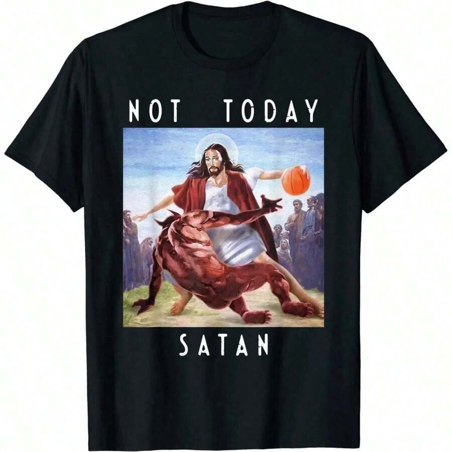 High Quality Short Sleeve Top Not Today Satan Jesus Vs Satan In ONeck T Shirt UnisexWomen Short Sleeve Tees Shirt 2024 New In 4XL
High Quality Short Sleeve Top Not Today Satan Jesus Vs Satan In ONeck T Shirt UnisexWomen Short Sleeve Tees Shirt 2024 New In 4XL