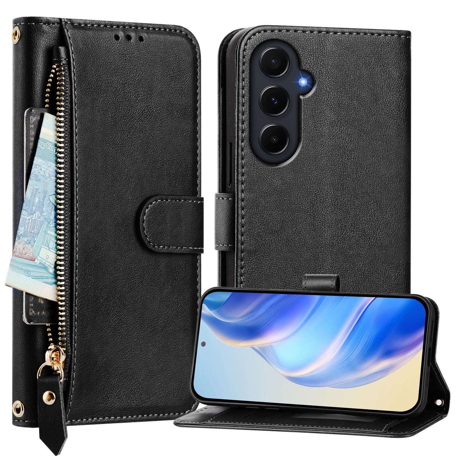 For Samsung Galaxy A55 5G Case Zipper Pocket Multiple Card Slots Leather Phone Cover Purple
For Samsung Galaxy A55 5G Case Zipper Pocket Multiple Card Slots Leather Phone Cover Purple