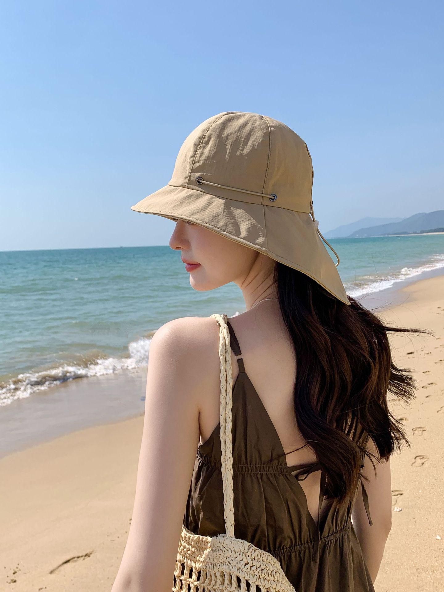 Spring and summer new bucket hat sun protection sun hat summer sun hat neck protection UV protection drawstring adjustable hat хакі
Spring and summer new bucket hat sun protection sun hat summer sun hat neck protection UV protection drawstring adjustable hat хакі