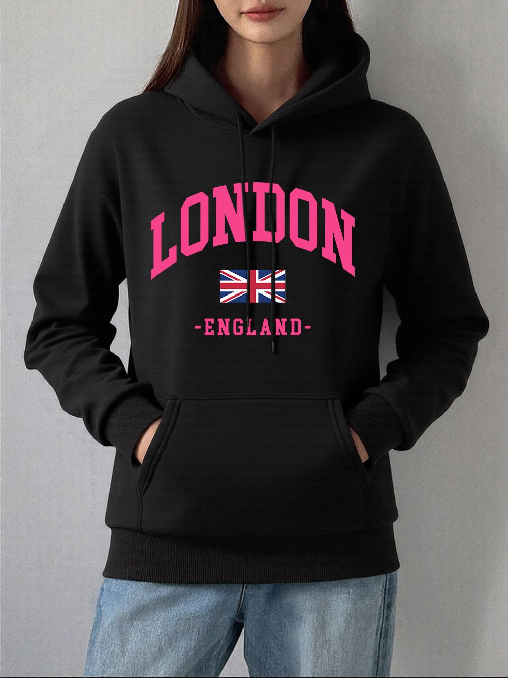London England Flag Printed Hoodie Womens Winter Fleece Warm Sweatshirts Basics Pocket Pullovers Casual Loose Womans Clothes 2XL
London England Flag Printed Hoodie Womens Winter Fleece Warm Sweatshirts Basics Pocket Pullovers Casual Loose Womans Clothes 2XL