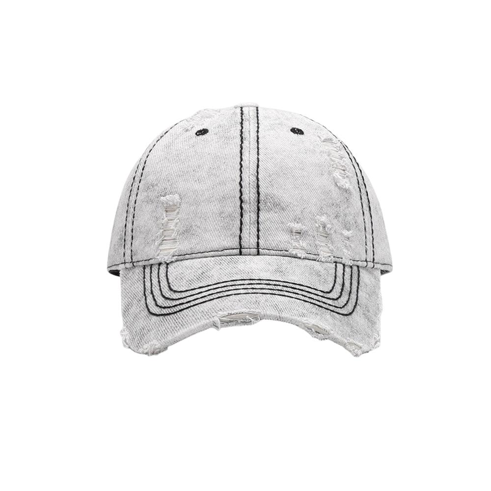 Women Face Slimming Washed Denim Baseball Cap Distressed Ripped Vintage Adjustable Daily Casual Sun Hat 54-59 чорний
Women Face Slimming Washed Denim Baseball Cap Distressed Ripped Vintage Adjustable Daily Casual Sun Hat 54-59 чорний